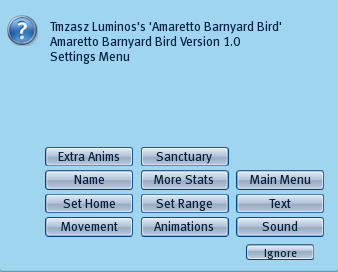 Settings Menu