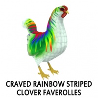 Craved Rainbow Striped Clover Faverolles