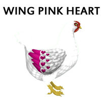 Wing Pink Heart