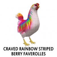 Craved Rainbow Striped Berry Faverolles