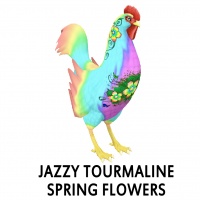 Jazzy - Tourmaline Spring Flowers Rooster