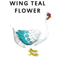 Wing Teal Flower