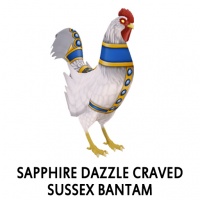 Sapphire Dazzle Craved Sussex Bantam Rooster