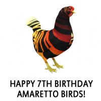 Happy 7th Birthday Amaretto Hen!