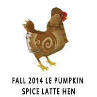 2014 Collectors Edition Pumpkin Spice Latte Hen