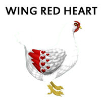 Wing Red Heart