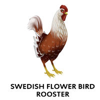 Swedish Flower Bird Rooster