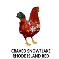 Craved Snowflake Rhode Island Red Hen