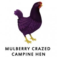 Mulberry Crazed Campine Hen