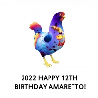 Happy 12th Birthday Amaretto! Hen