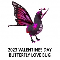 2023 Valentines Day - Butterfly Love Bug Hen