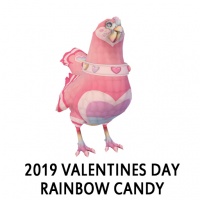 2019 Valentines Day - Rainbow Candy Hen