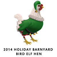 2014 Holiday Barnyard Bird Elf Hen