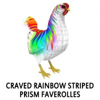 Craved Rainbow Striped Prism Faverolles