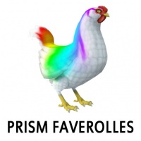 Painted Faverolles Hen